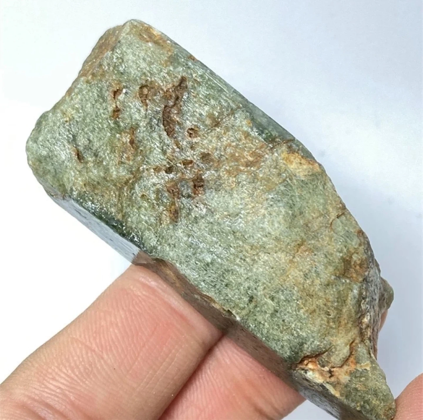 Natural Green Diopside – Raw Columnar Crystal Specimen (57g) - photo 3