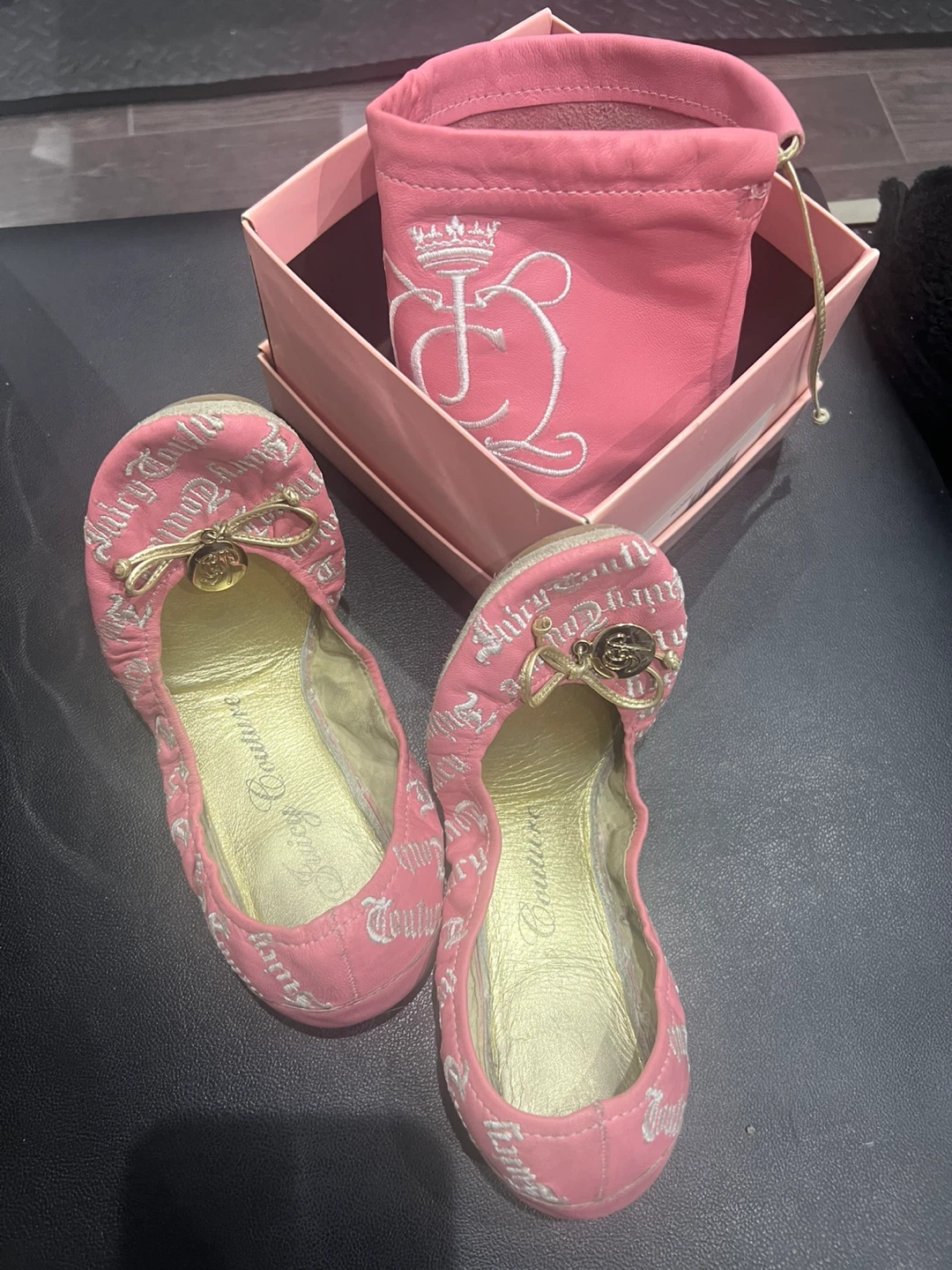 Juicy Couture Pink Ballet Flats - Size 7