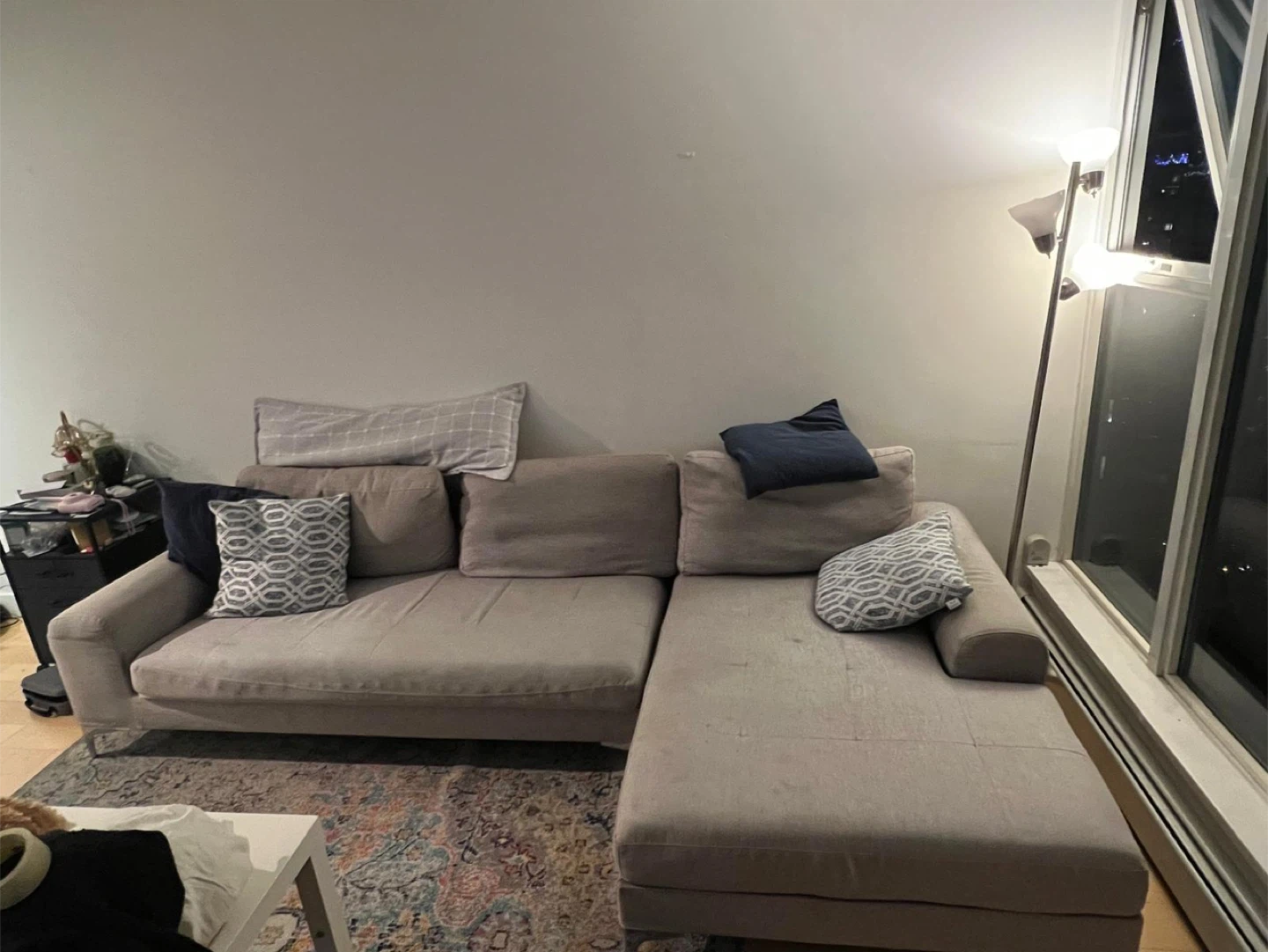 MOVE OUT SALE - Sectional Sofa - Light Grey - photo 2