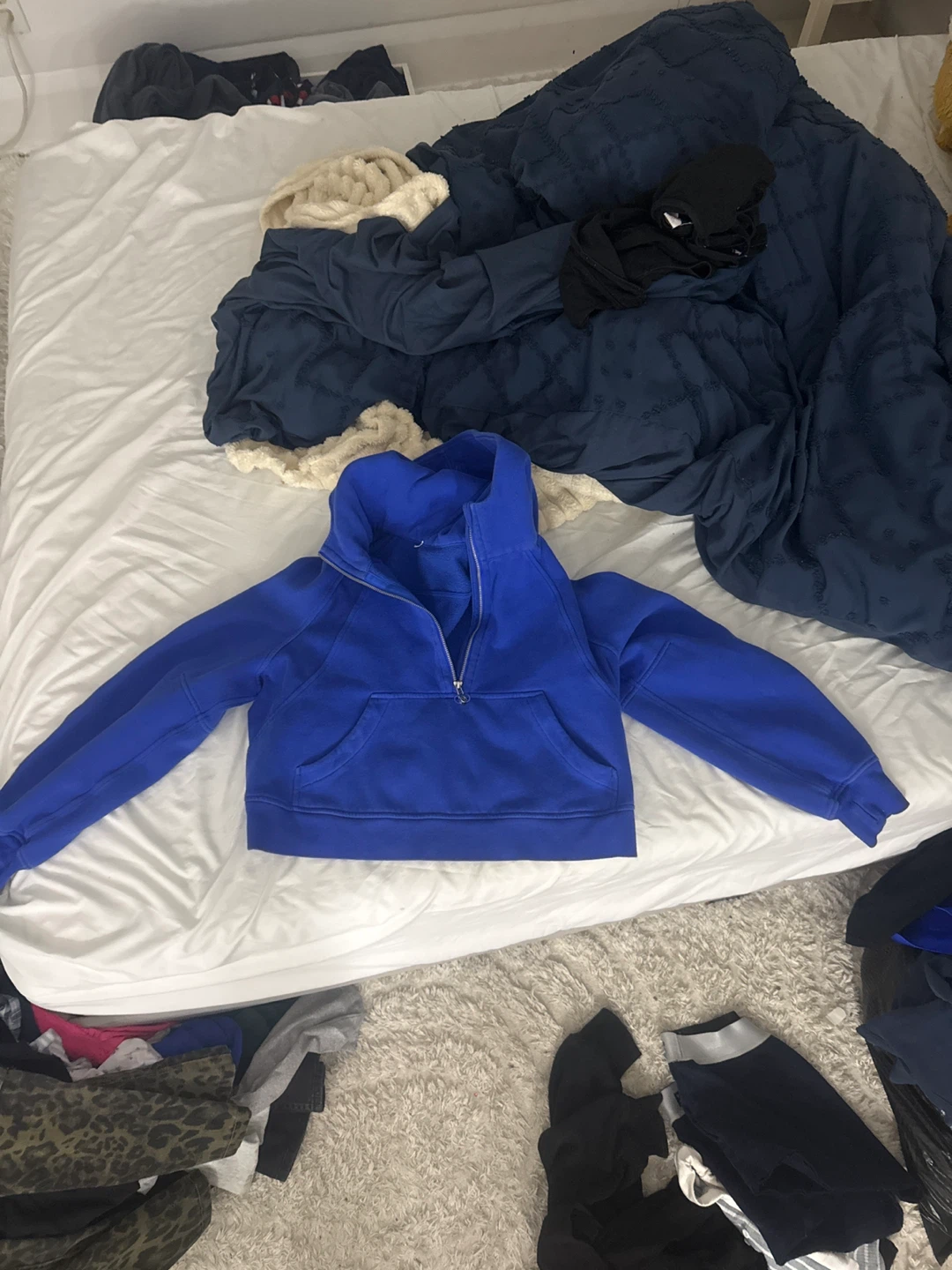 Lululemon Blue Half-Zip Hoodie