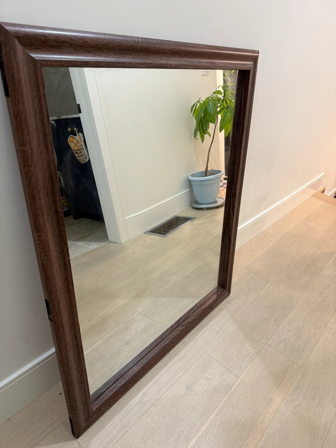 Brown Framed Wall Mirror - photo 2