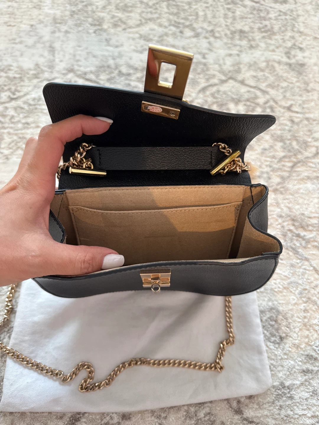 Chloé Faye Mini Black Shoulder Bag - photo 4