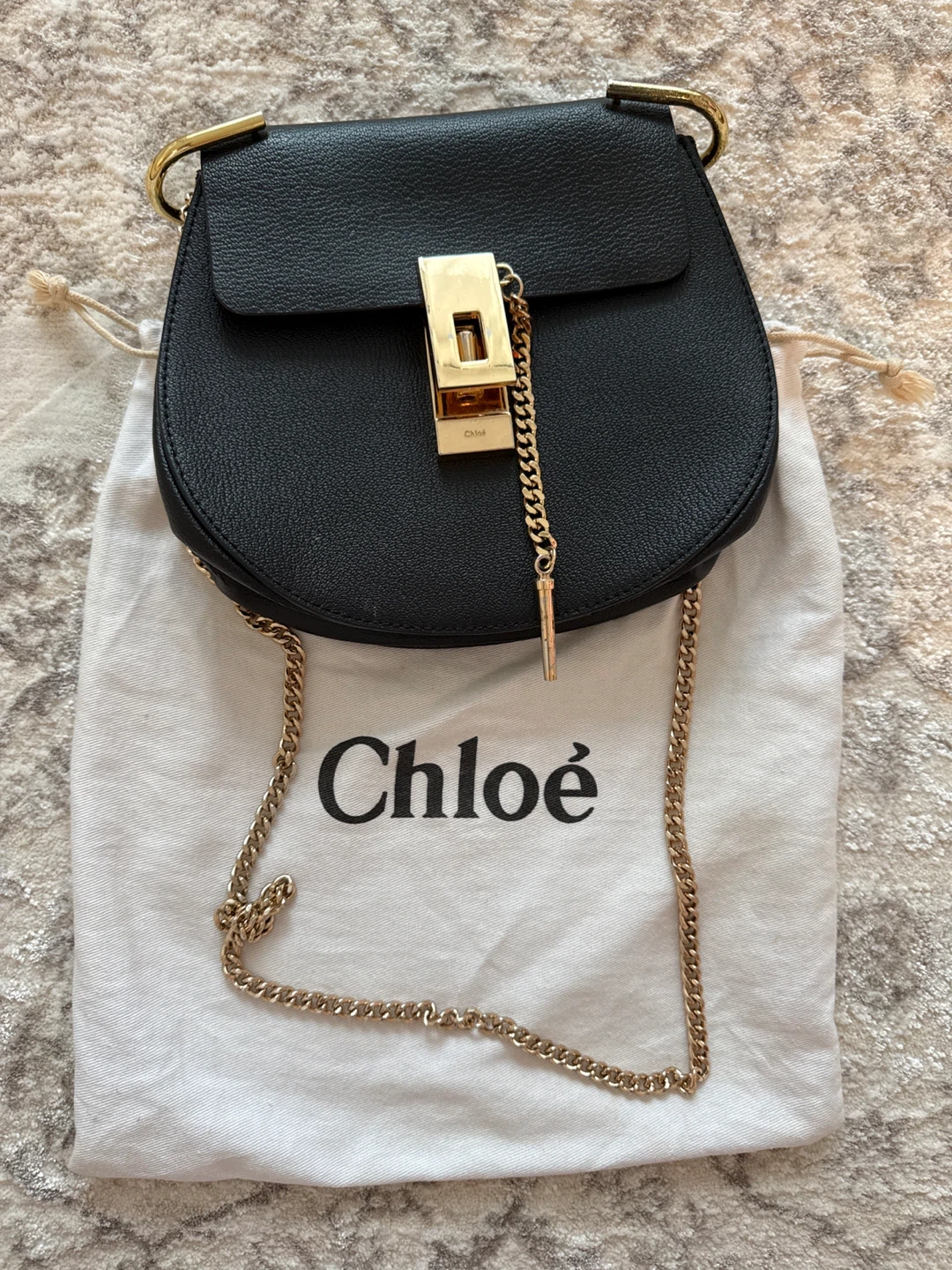 Chloé Faye Mini Black Shoulder Bag