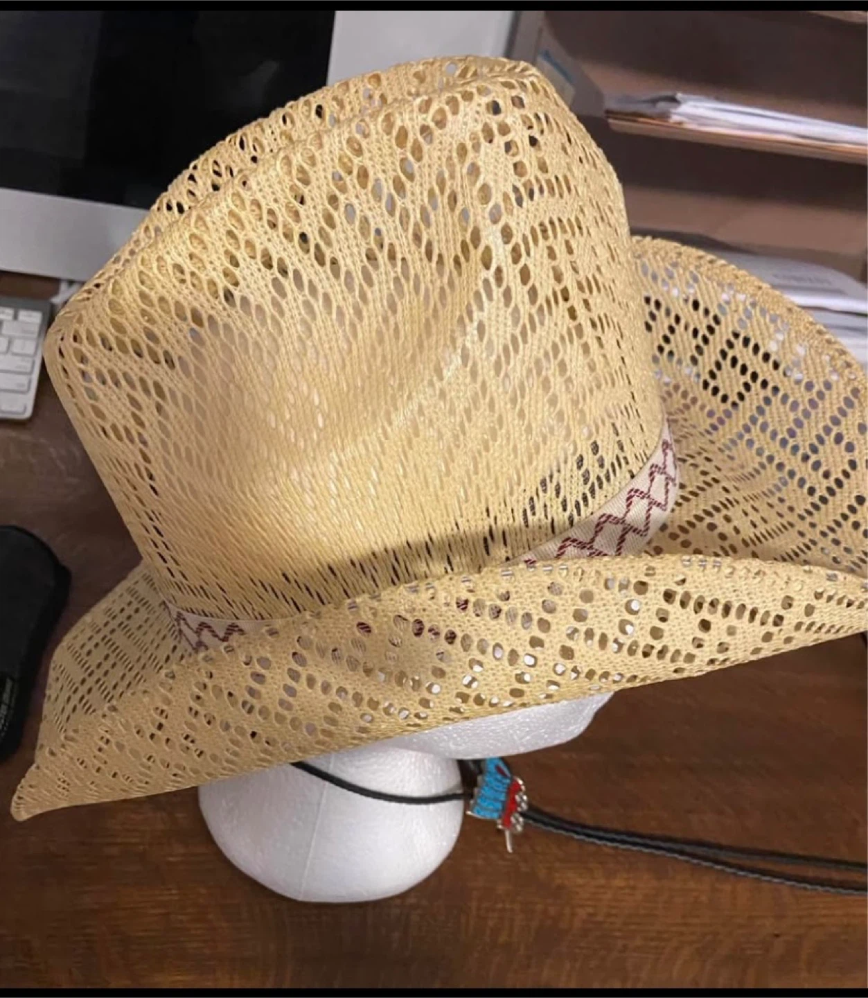 Women cowboy hat and bolo tie  Hat Size 7 USA - photo 4