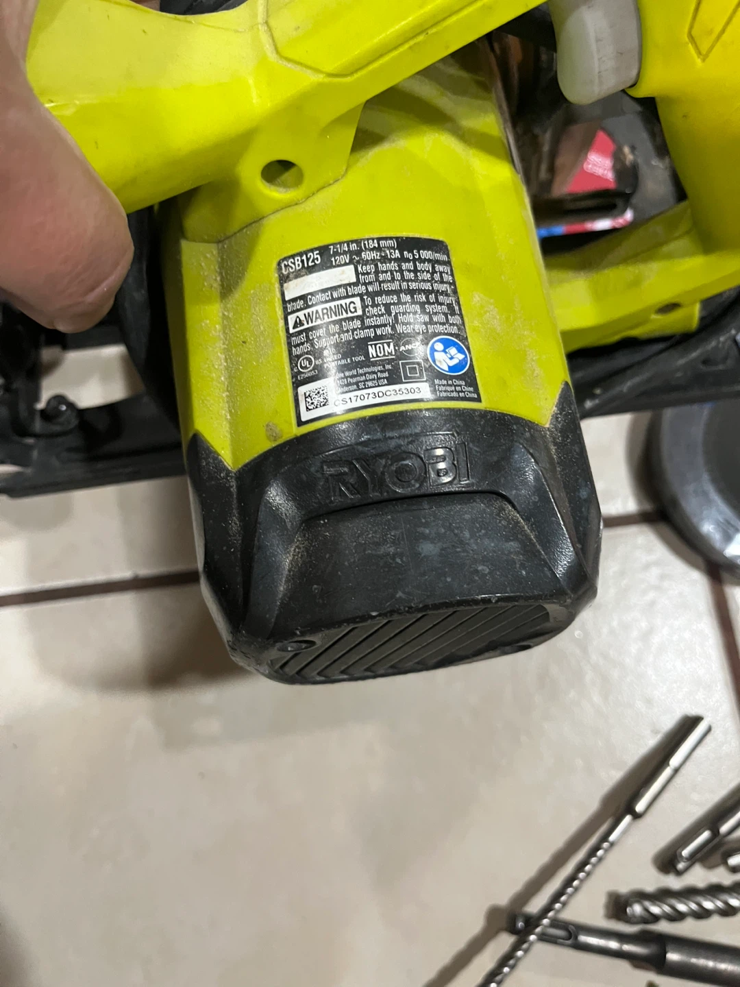 Ryobi 7-1/4" Circular Saw & Chicago Electric Cutoff Tool - photo 4