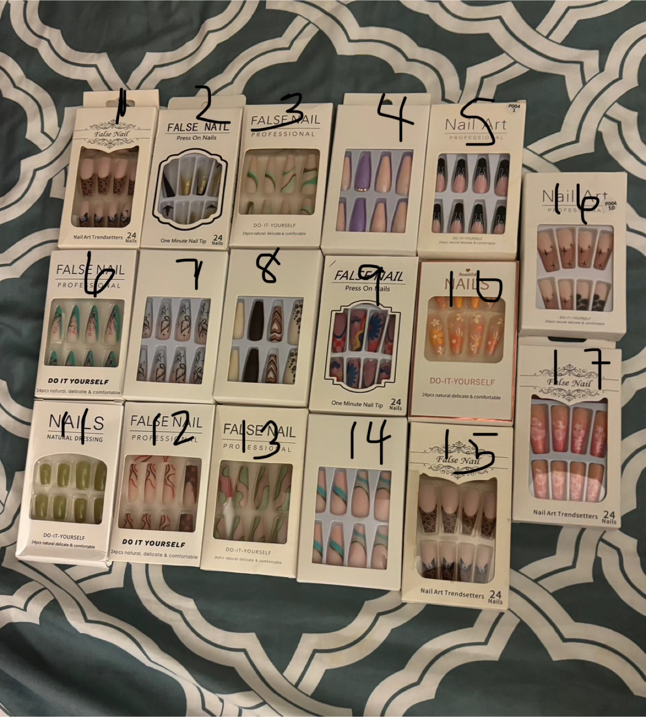False Nail Press On Nails - Various Styles