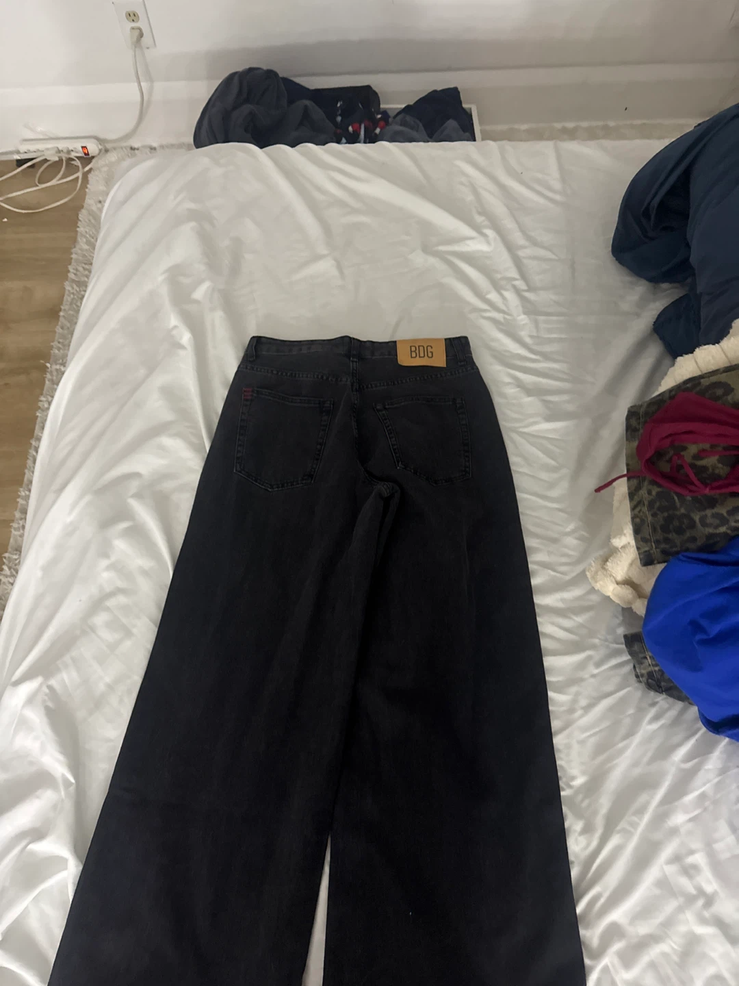 BDG Black Wide Leg Jeans - Size 28 - photo 2