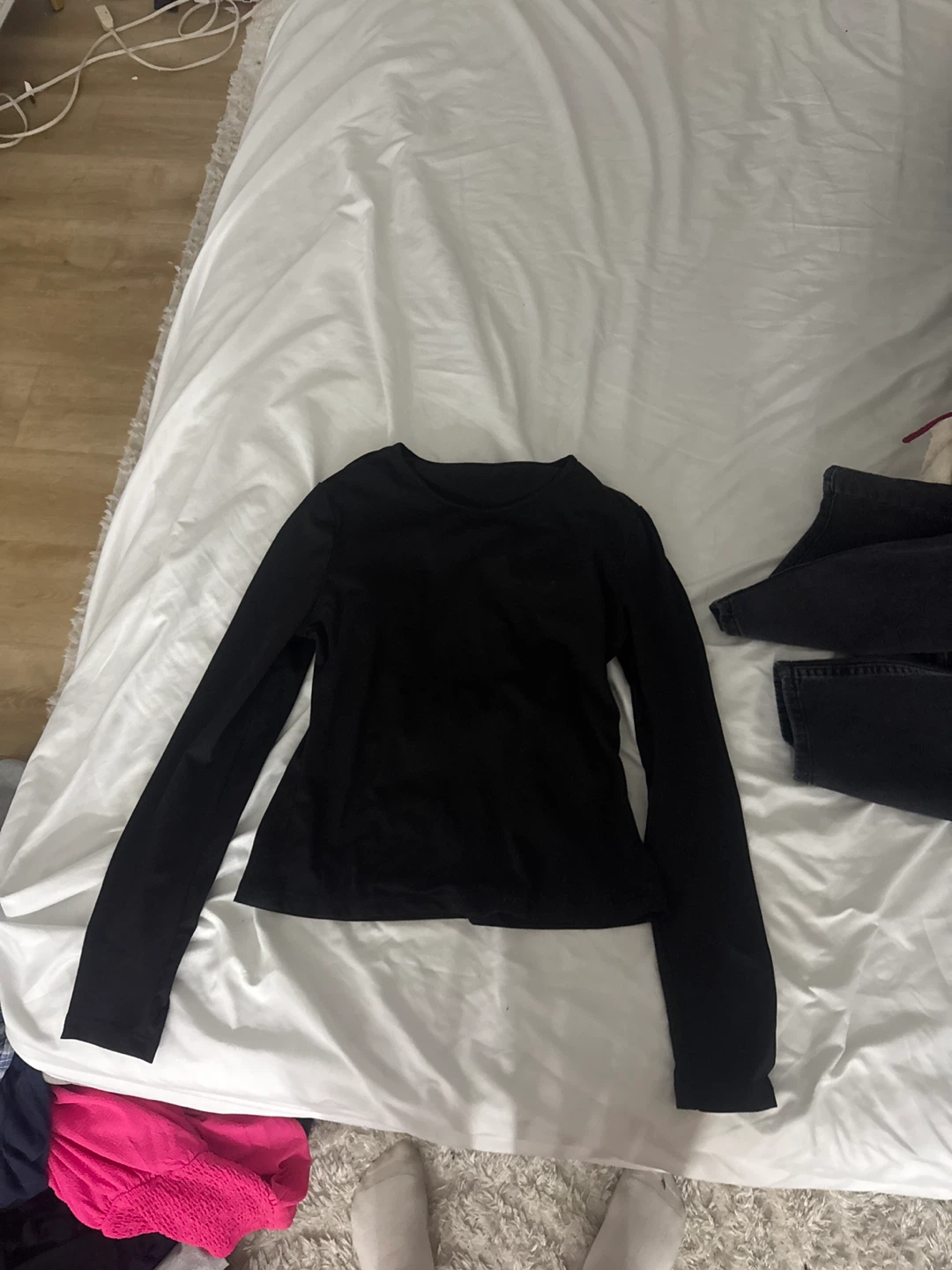 Black Long Sleeve Top