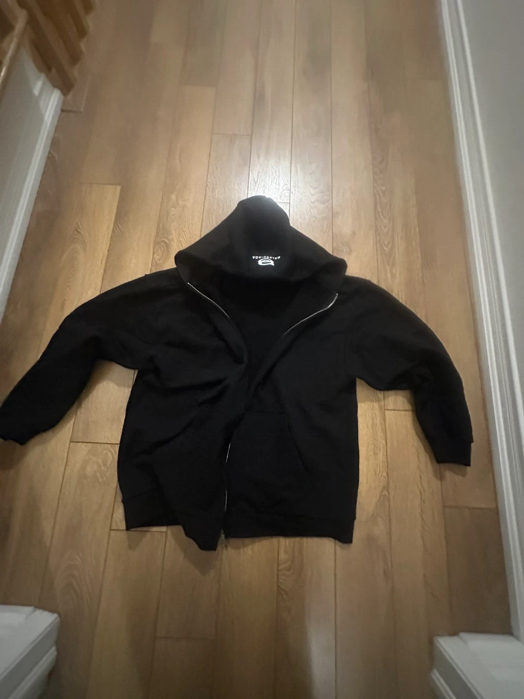 Balenciaga Black Hoodie & Sweatpants Set - Size S - photo 3