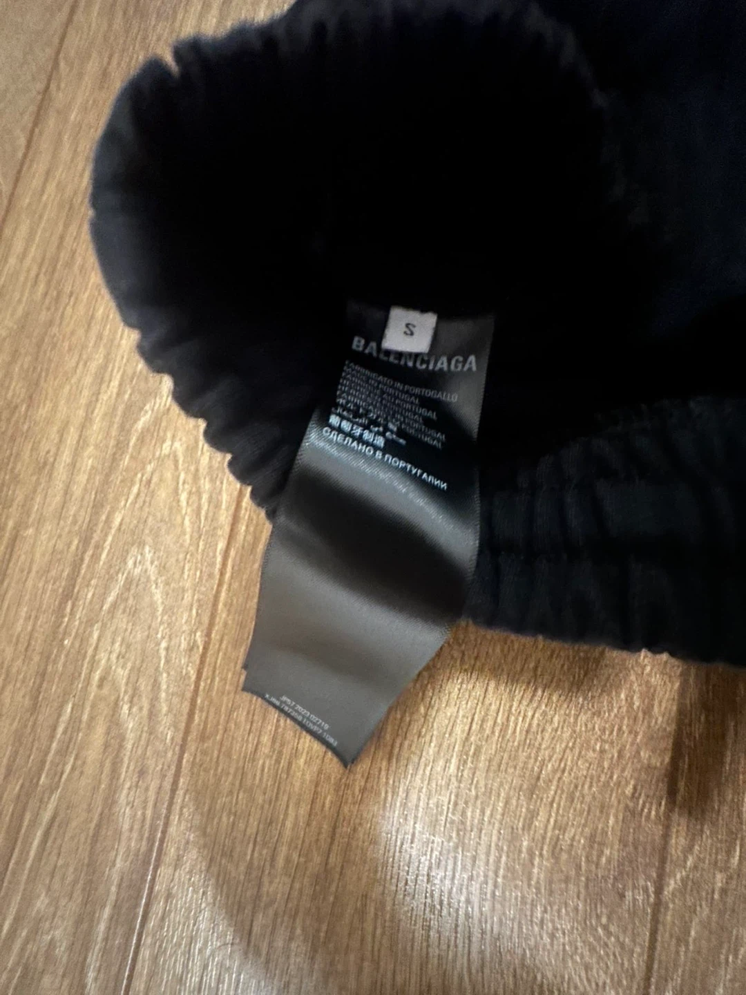 Balenciaga Black Hoodie & Sweatpants Set - Size S - photo 4