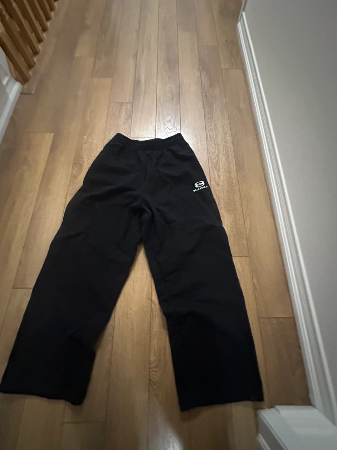 Balenciaga Black Hoodie & Sweatpants Set - Size S - photo 2