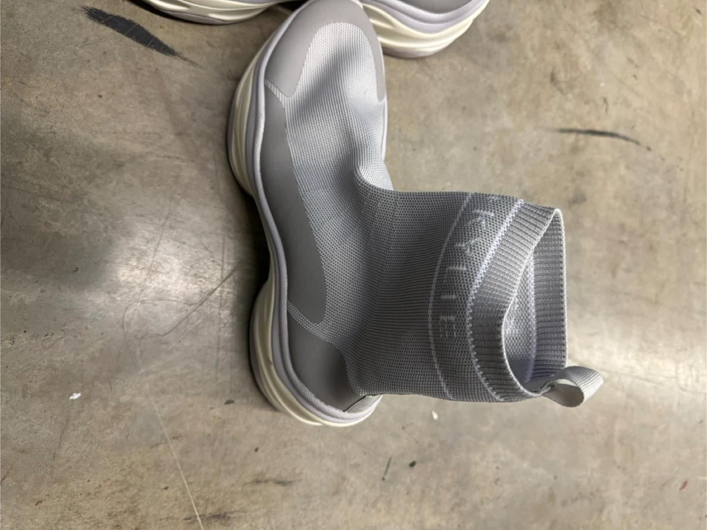 Kendall + Kylie Grey Sock Sneakers - Size 9 - photo 2
