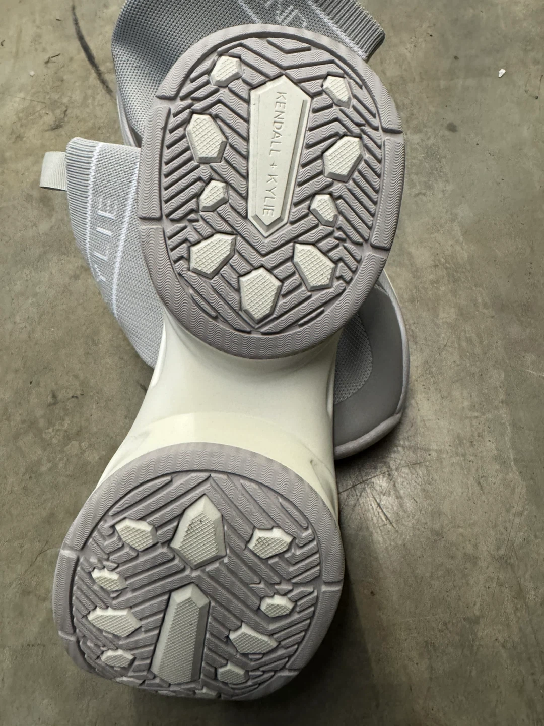 Kendall + Kylie Grey Sock Sneakers - Size 9 - photo 3