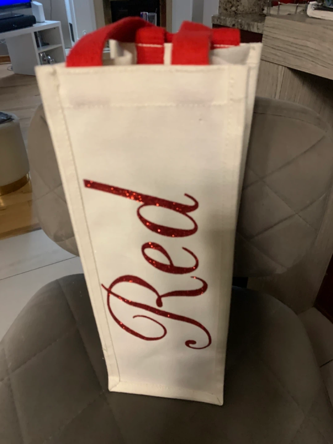 Red Wine Bottle Gift Bag 100% cotton