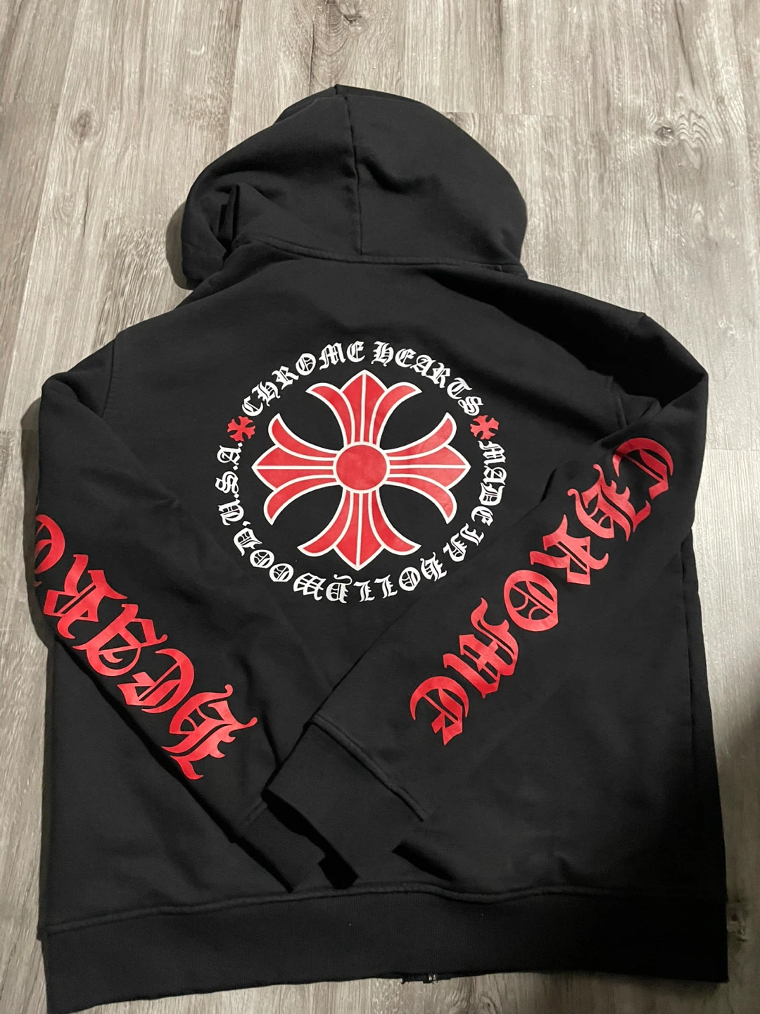 Chrome Hearts Black Zip-Up Hoodie - photo 2