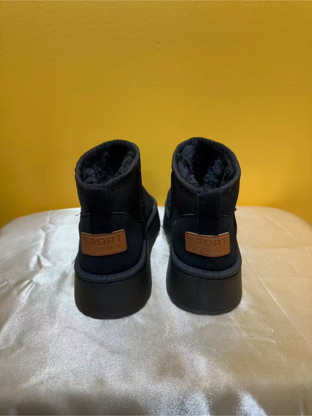 Black Platform Mini Boots - photo 2