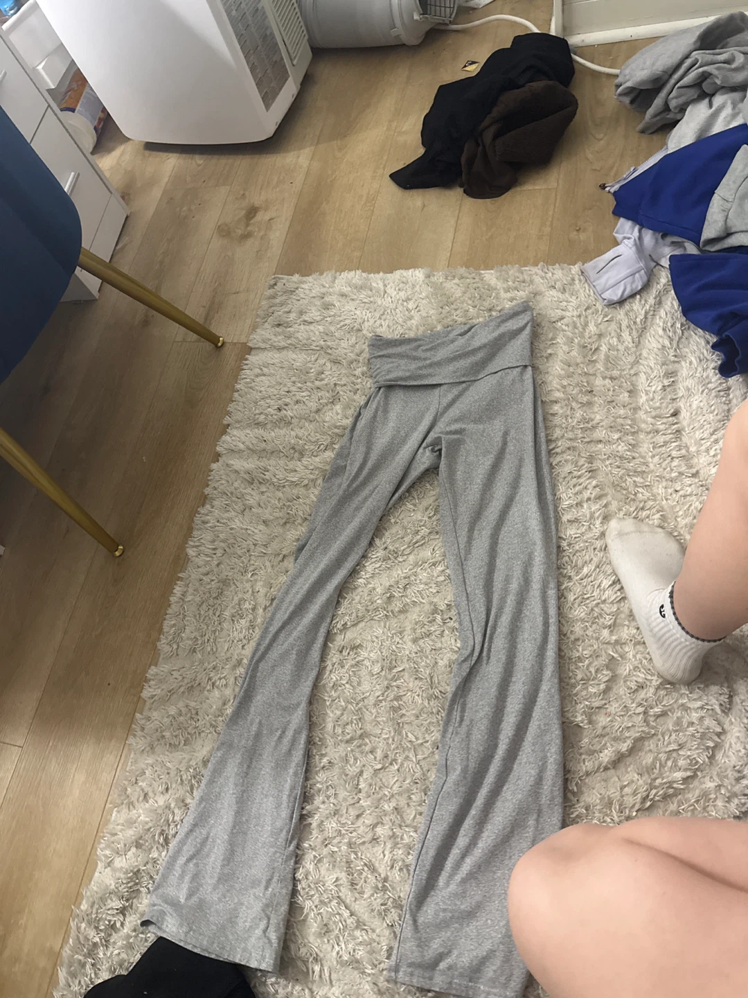 Grey Flare Yoga Pants
