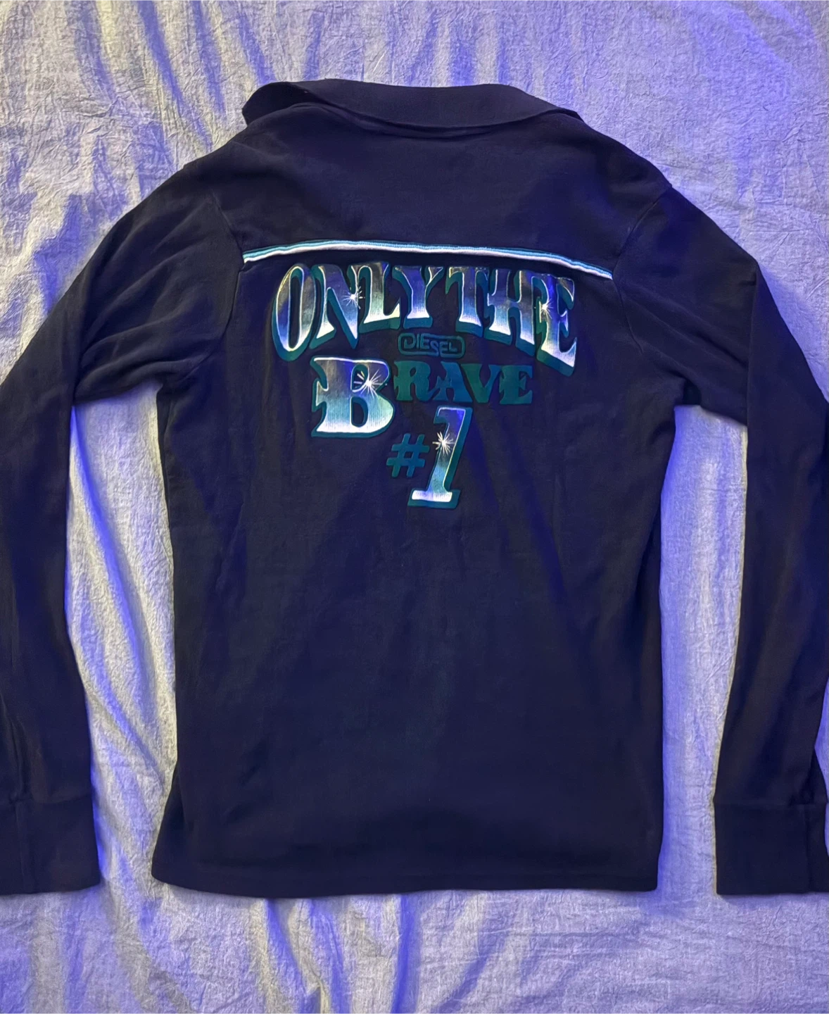 Diesel Brave Long Sleeve Polo Quarter Zipper - photo 2