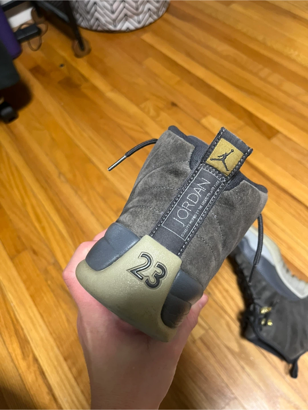 Jordan 12 Retro 'Dark Grey' Size 9.5 US - photo 3