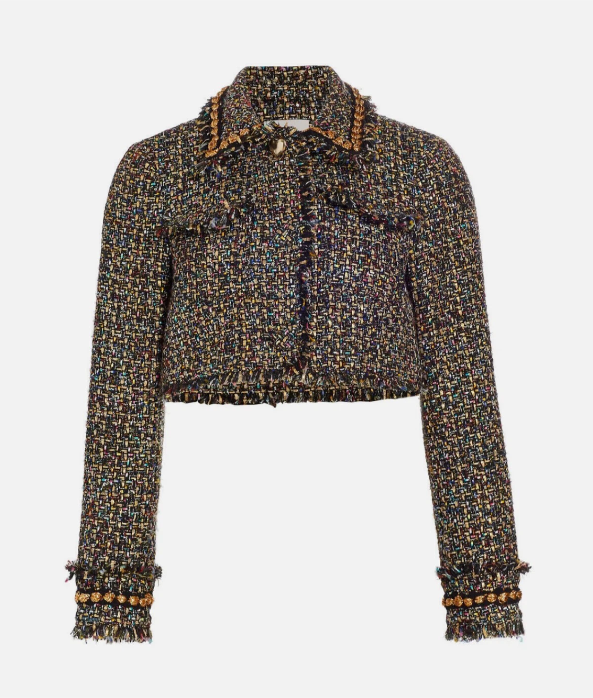 NEW! Cinq a Sept 'Odette' Cropped Confetti Tweed Jacket - photo 2