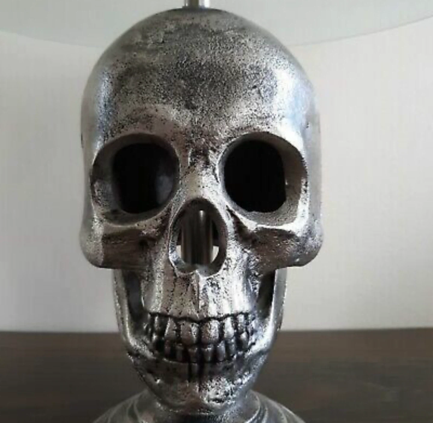 Skull Cake Stand Metal Glass - photo 3