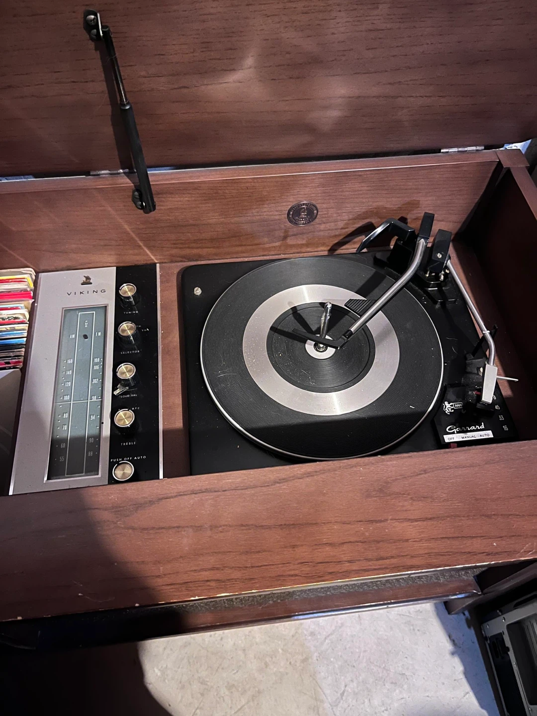 Viking Solid State Garrard 3000 Record Player Console - photo 3
