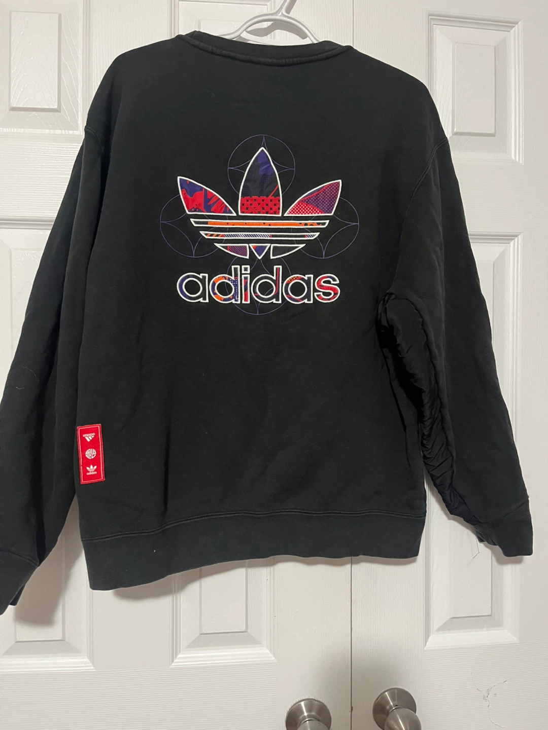 Size medium Adidas Black Crewneck Sweatshirt - photo 2