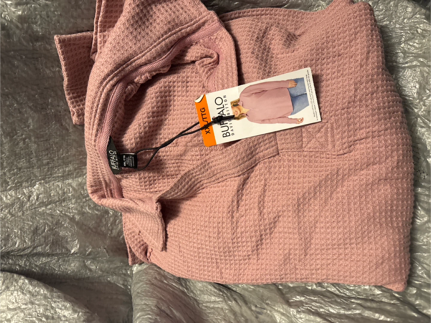 Ladies Buffalo David Bitton Waffle Knit Shirt XXL