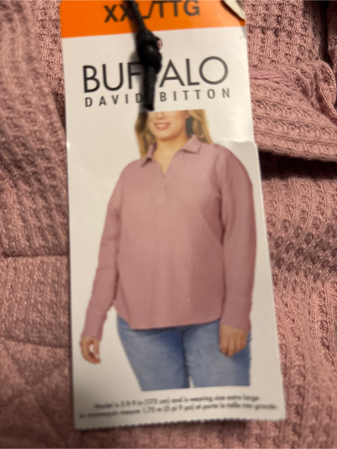 Ladies Buffalo David Bitton Waffle Knit Shirt XXL - photo 2