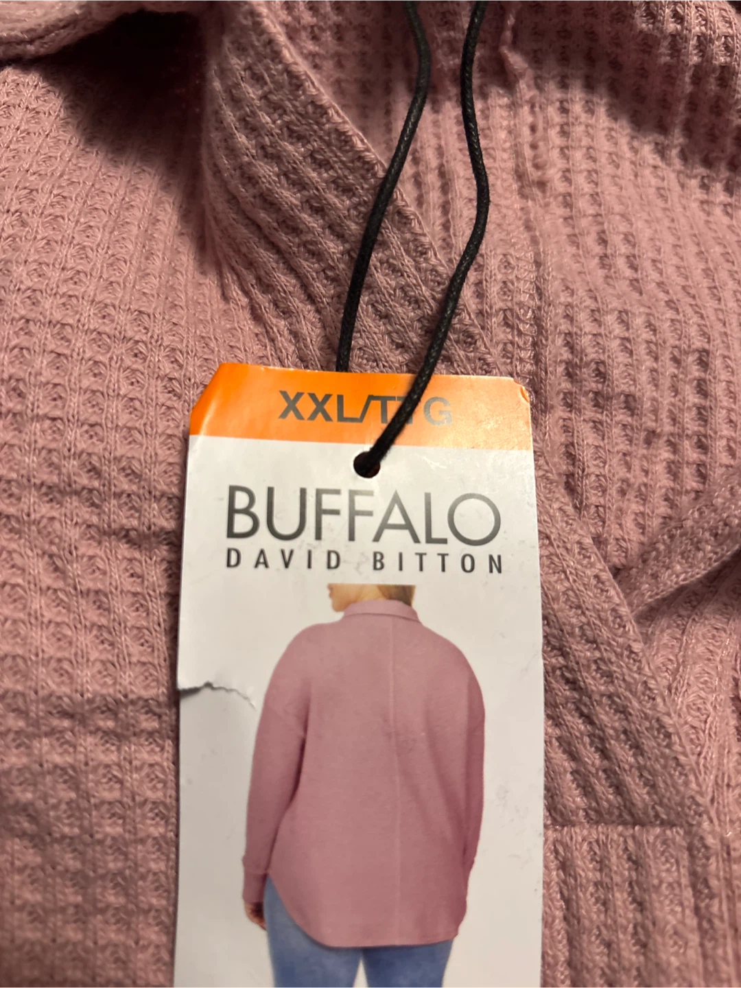 Ladies Buffalo David Bitton Waffle Knit Shirt XXL - photo 3