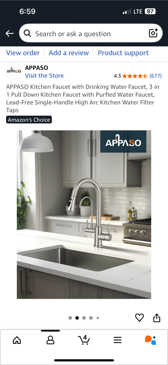 *NEW IN BOX* Kitchen Faucet w/ Water Filter Diverter🥕 - photo 3