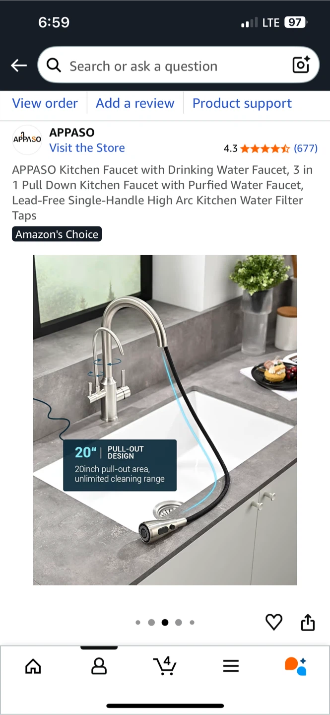 *NEW IN BOX* Kitchen Faucet w/ Water Filter Diverter🥕 - photo 5