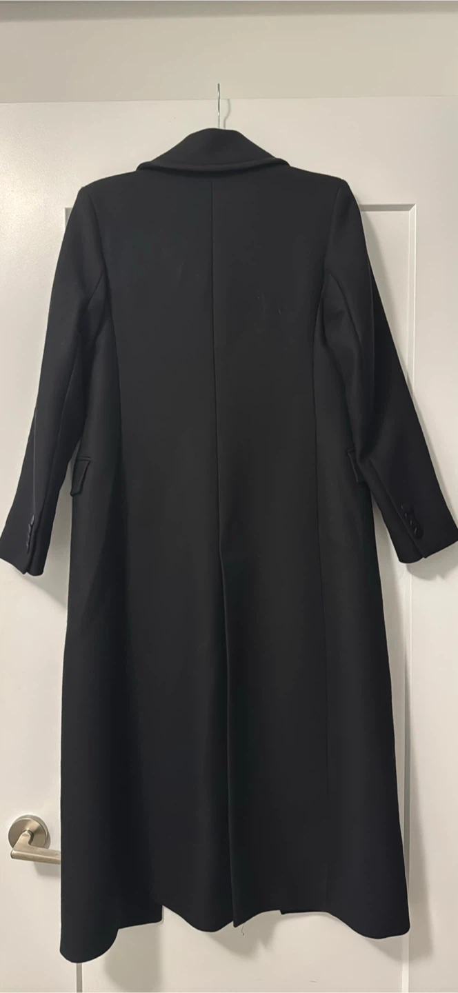 Massimo Dutti Black Wool Blend Coat XS - photo 2