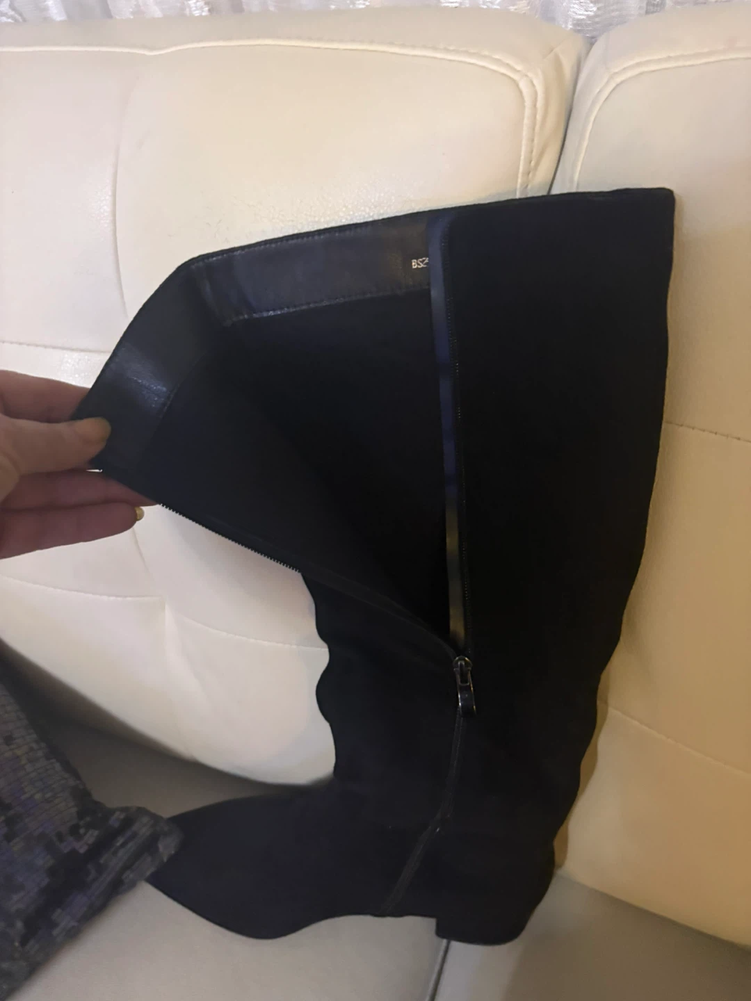 Black Knee High Boots, Size 8.5 - photo 2