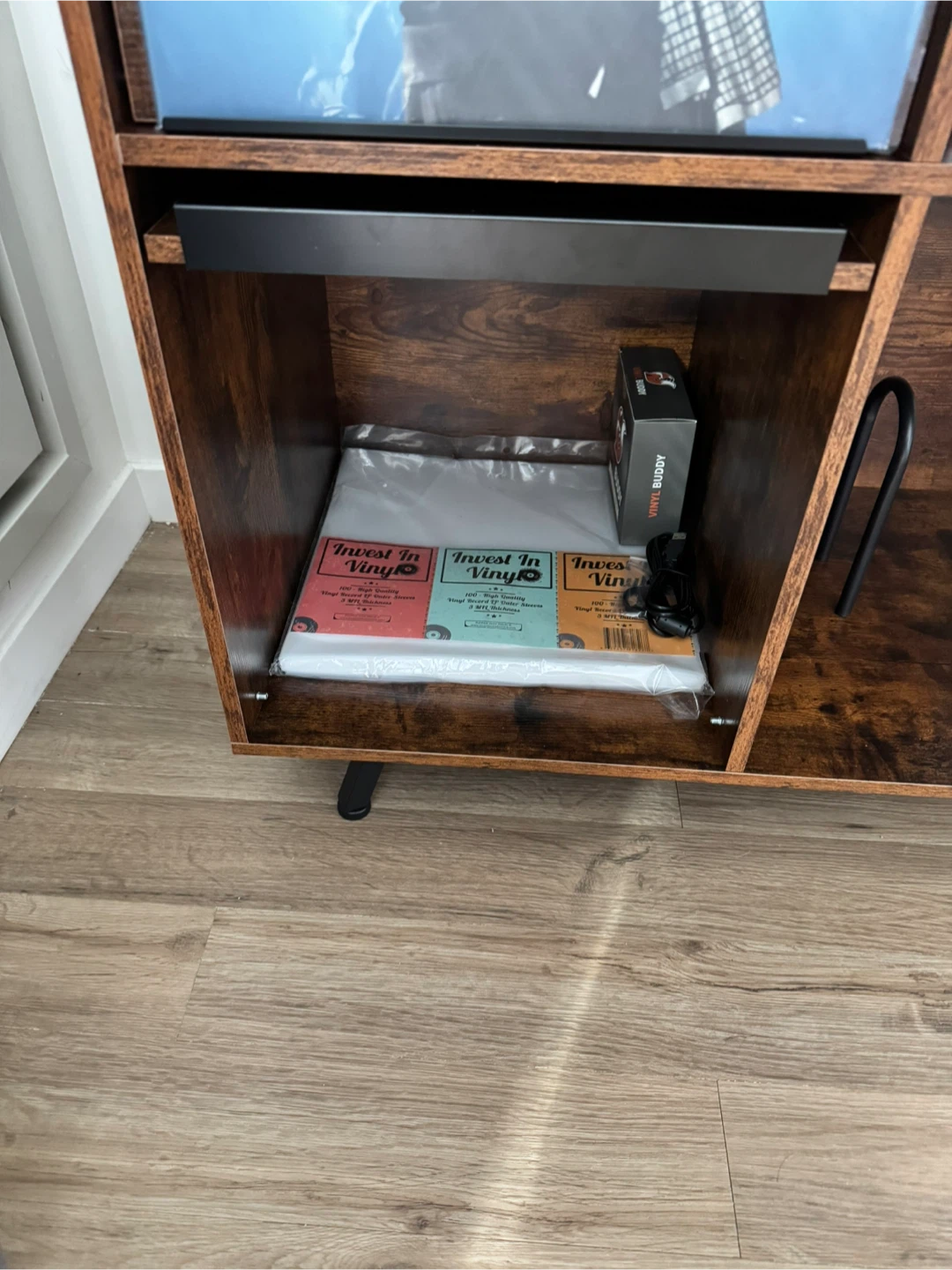 (Sealed box) Vinyl Record Storage Cabinet - photo 3