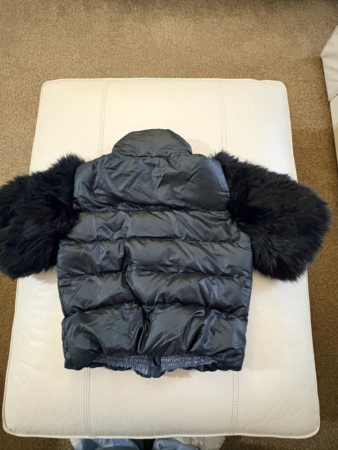 Prada Cropped Jacket with faux fur sleeves - photo 2