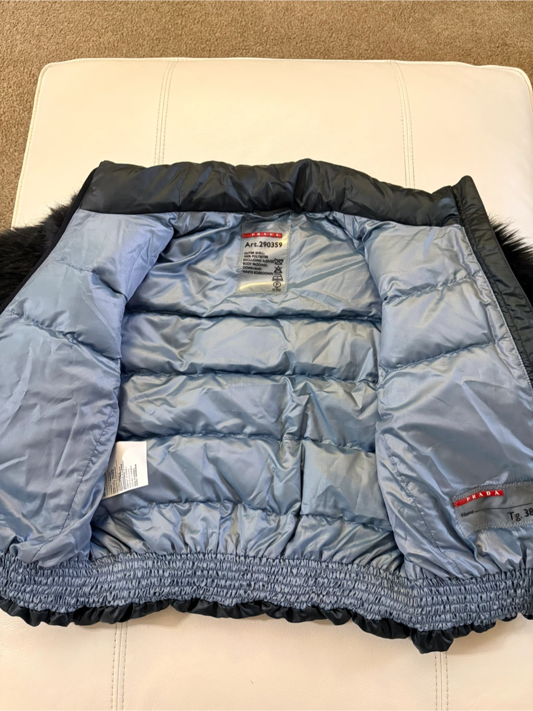 Prada Cropped Jacket with faux fur sleeves - photo 4