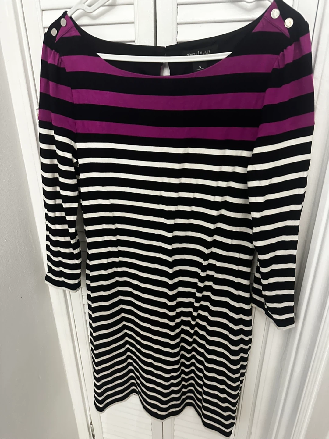 White House Black Market Striped Dress - Size S - photo 2