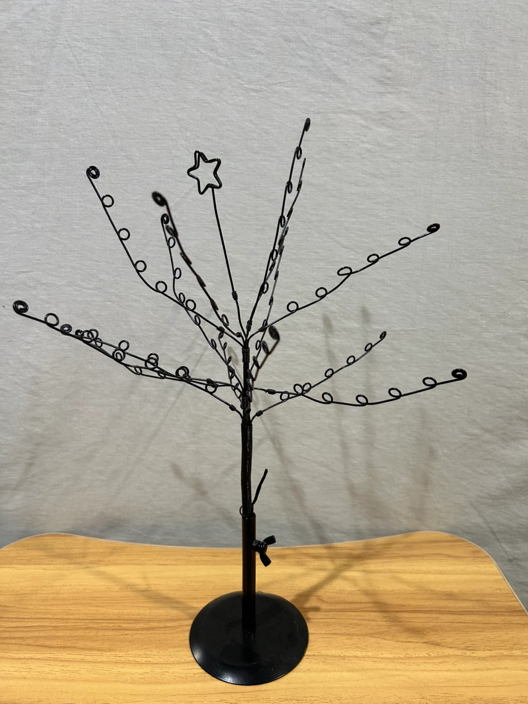 Black Wire Ornament Display Tree
