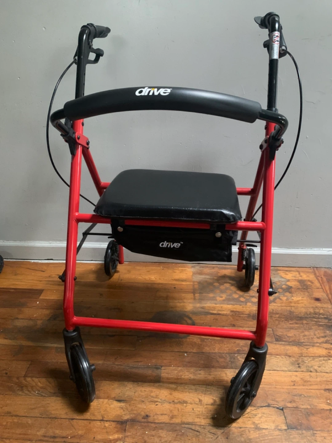 Drive Medical Rollator Walker - Red