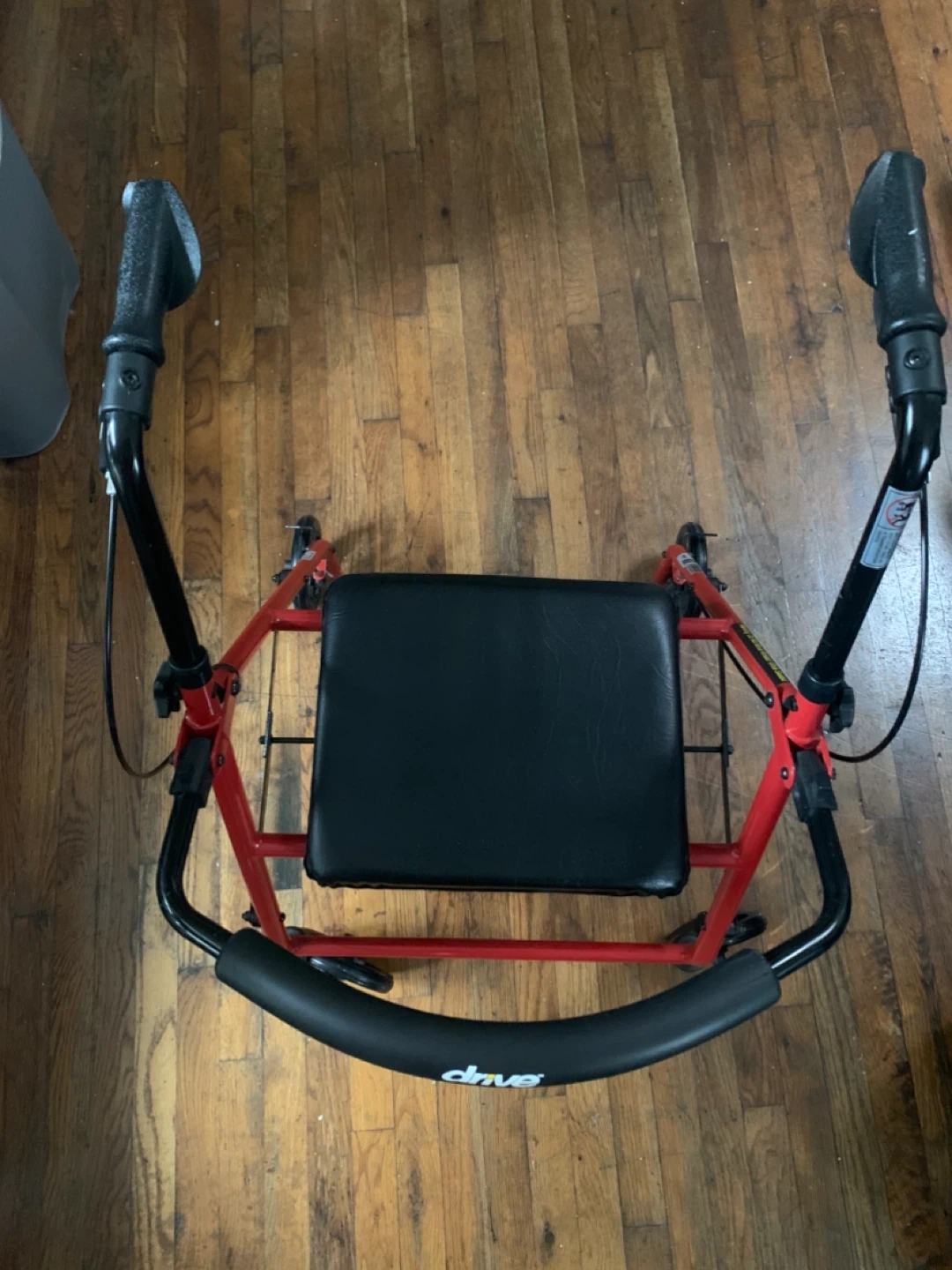 Drive Medical Rollator Walker - Red - photo 4