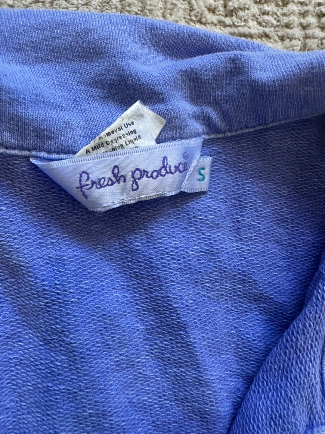 Fresh Produce Blue Button-Down Shirt - Size S - photo 2