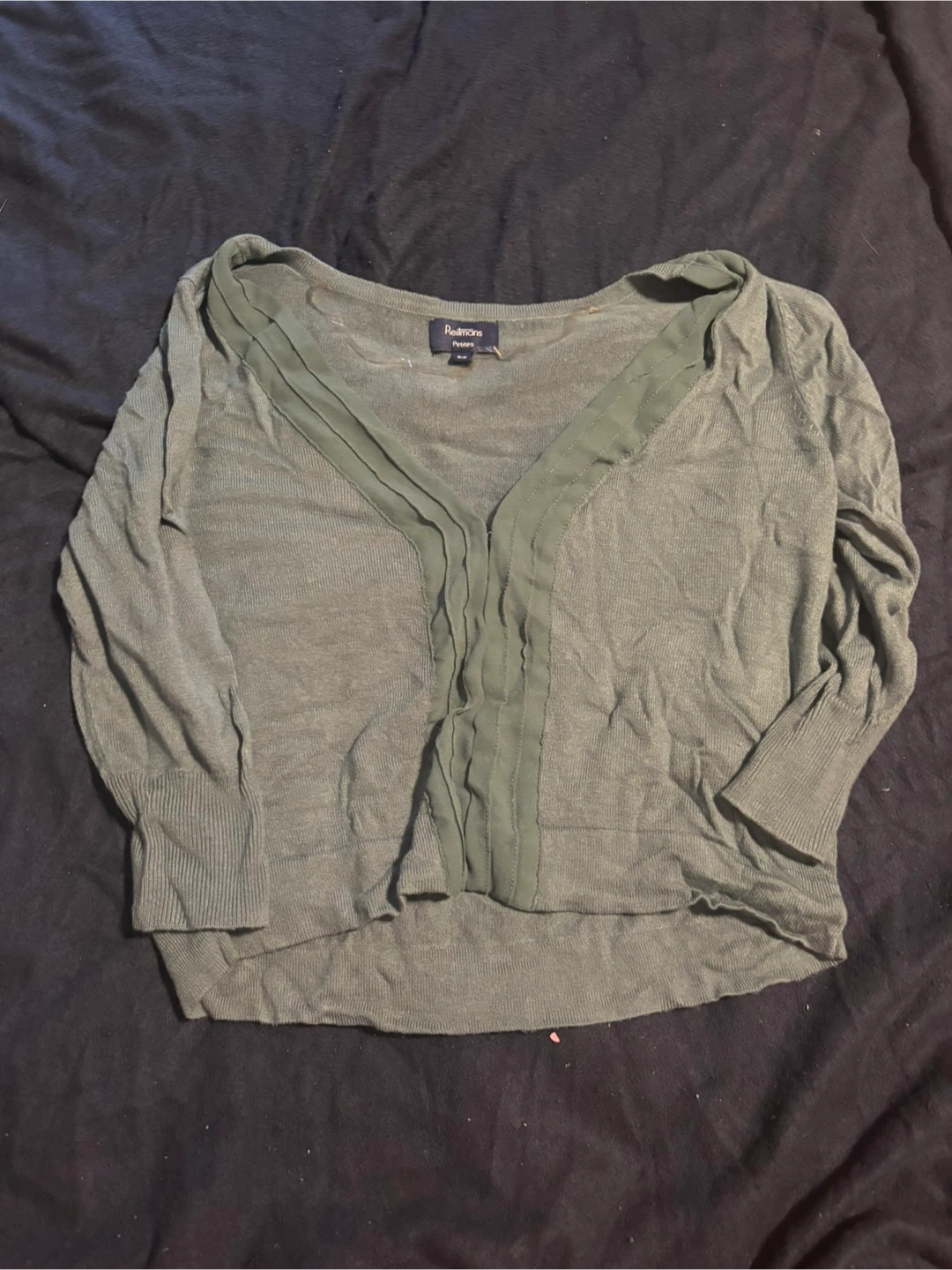 Reitmans Petites S/P Olive Green Sweater