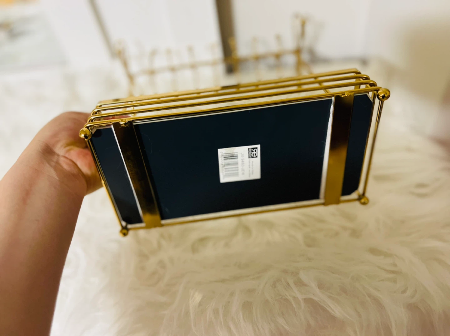 Gold Jewelry Stand with Mirror Base - photo 4
