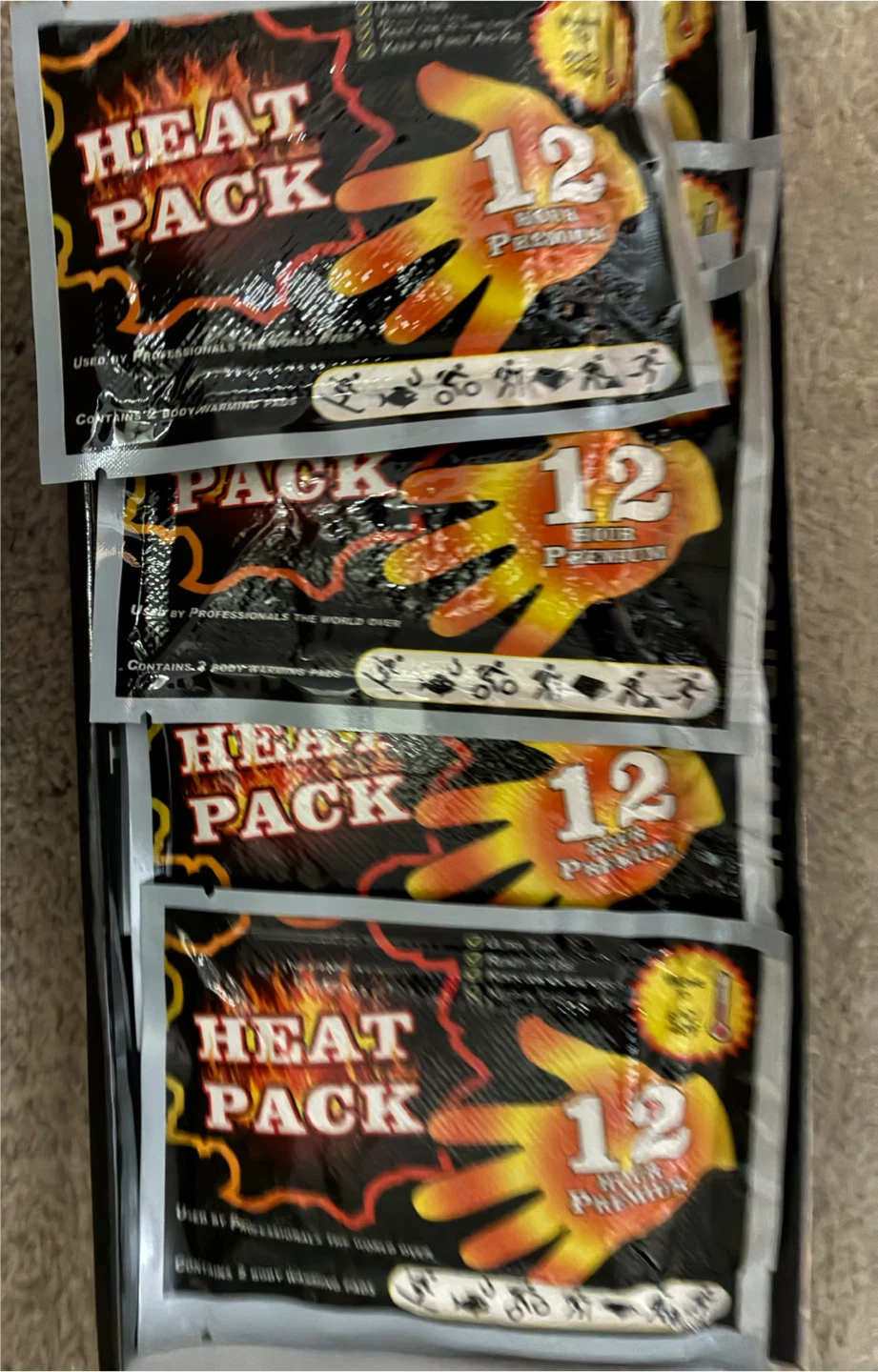 New case of 24 Heat Pack 12 Hour Premium Body Warming Pads - photo 2