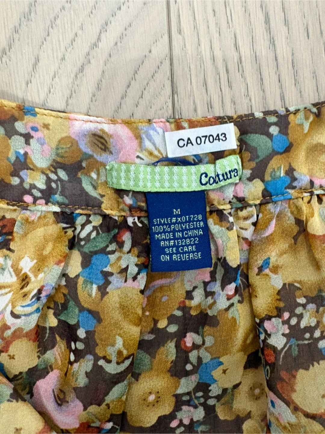 Women’s Cottura Floral Blouse - Size Medium - photo 2