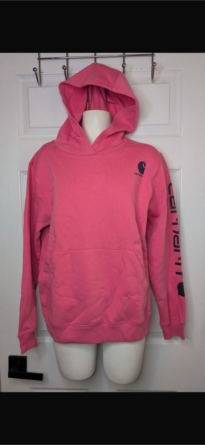 NEW! Carhartt Kids Pink Hoodie - Size 14/XL - photo 3