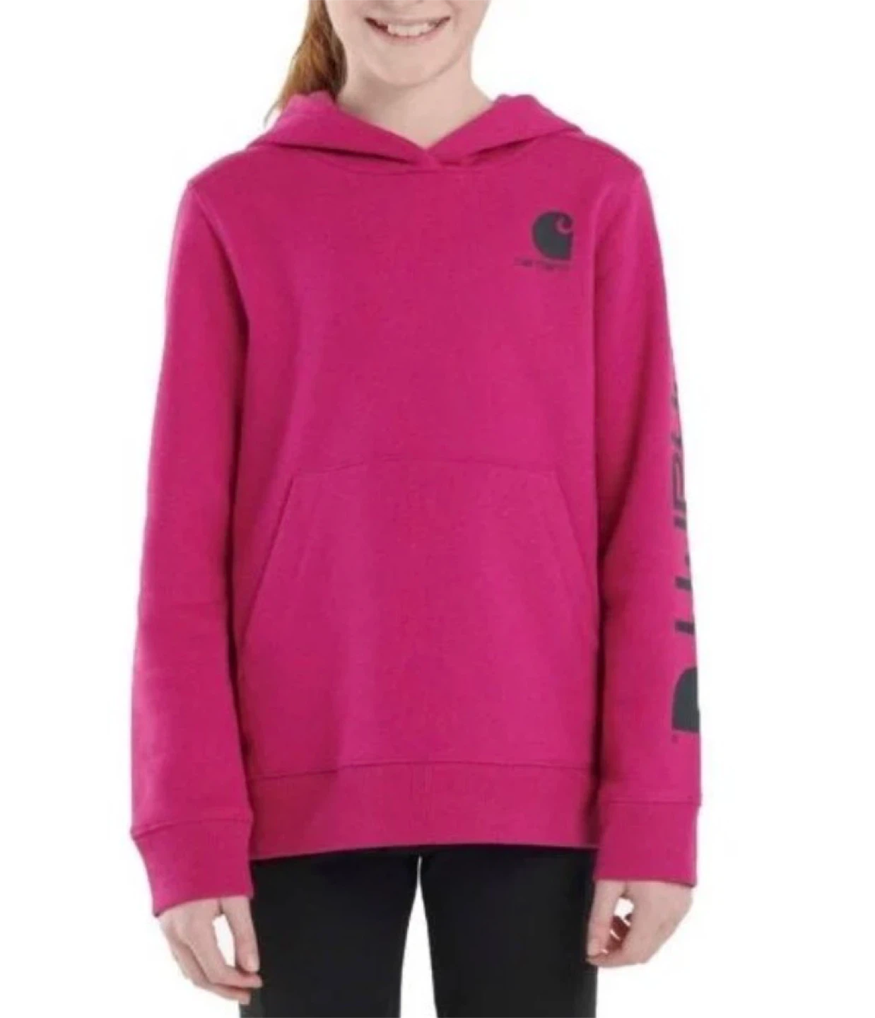 NEW! Carhartt Kids Pink Hoodie - Size 14/XL