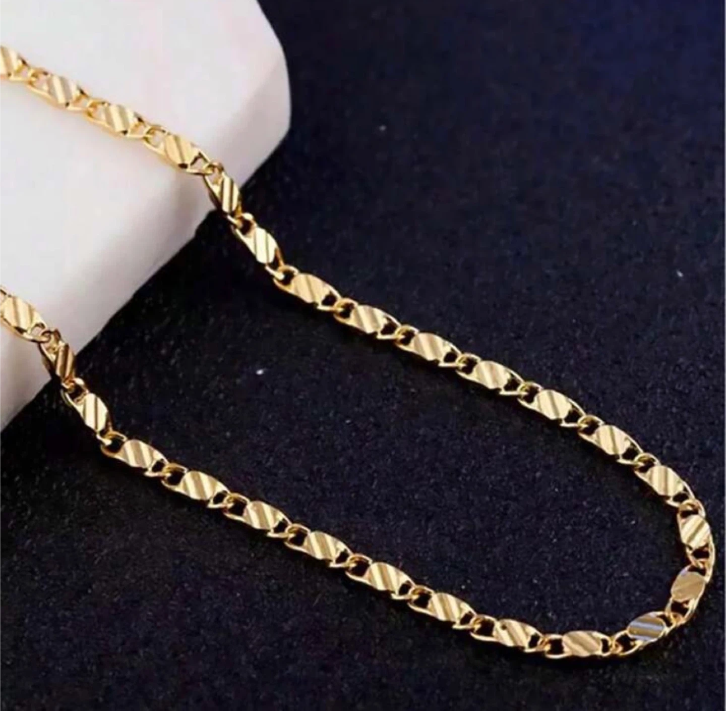 18K Gold Plated Chain Necklace - photo 4