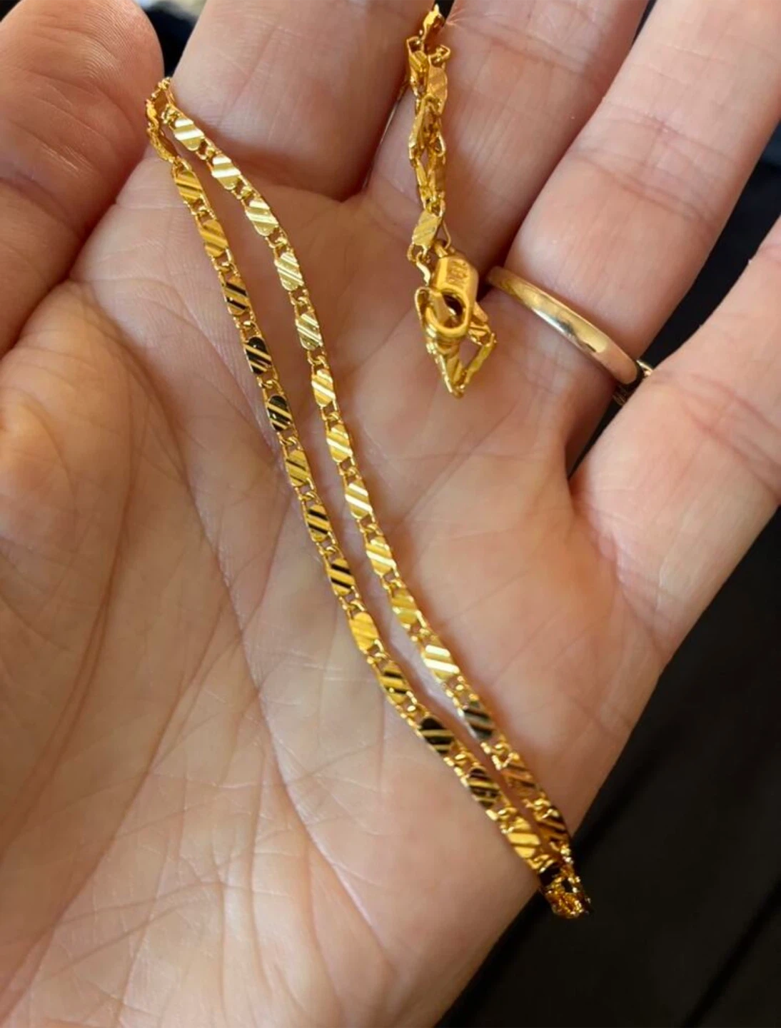 18K Gold Plated Chain Necklace - photo 2
